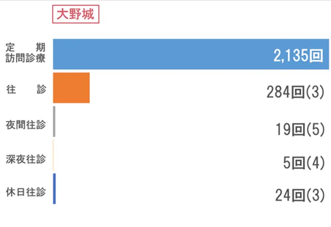 大野城 訪問状況グラフ